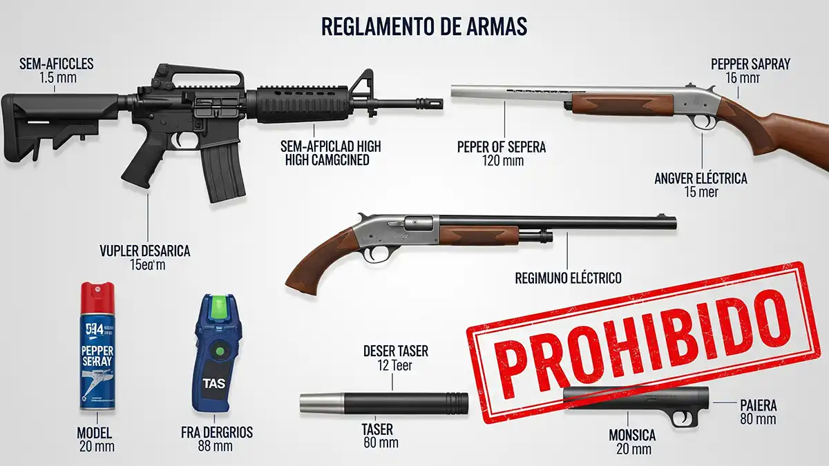 Armas prohibidas — Lista y normativa