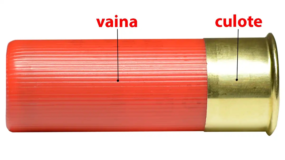 La vaina del cartucho: contenedor cilíndrico que almacena la pólvora y el taco - Información Permiso de Armas