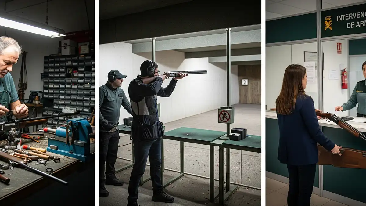 Reparación y depósito de armas — Normativa