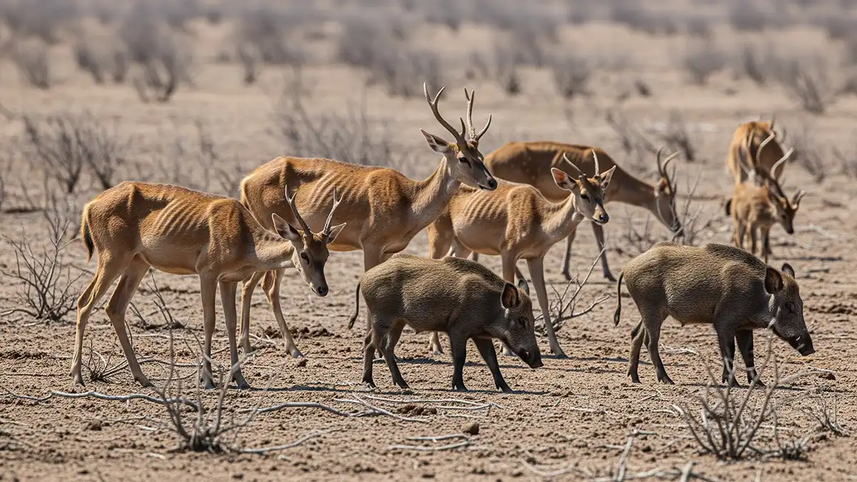 Efectos de la sequía en la caza: En la caza mayor