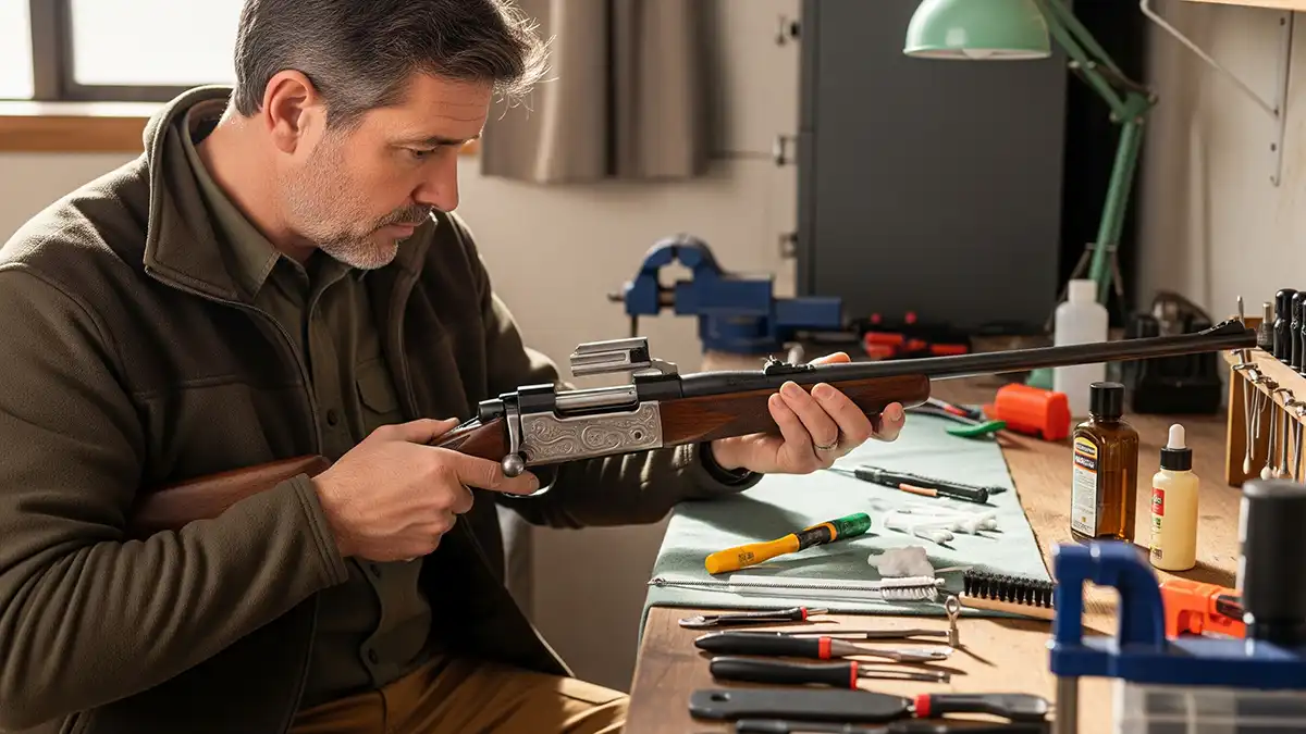 1. Confirma que tu arma está descargada antes de la limpieza