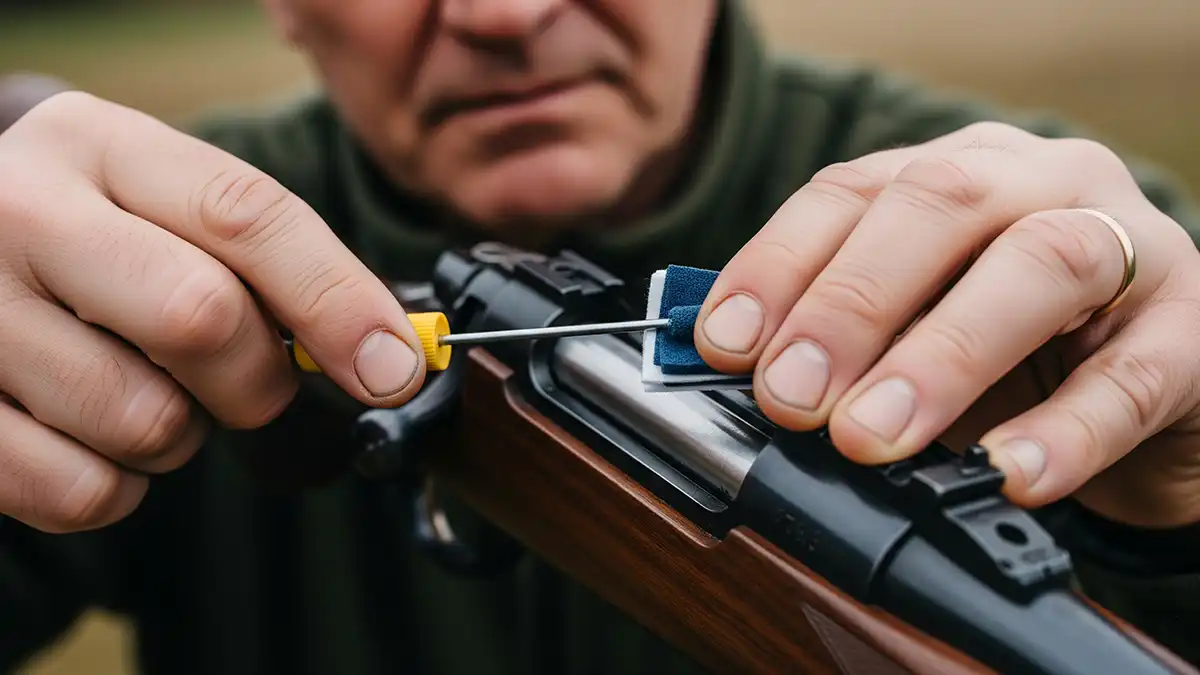 3. Limpia el cañón de tu arma de caza