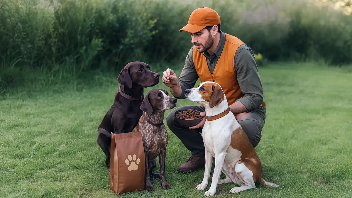 ¿Debo cambiar la dieta de mi perro de caza?