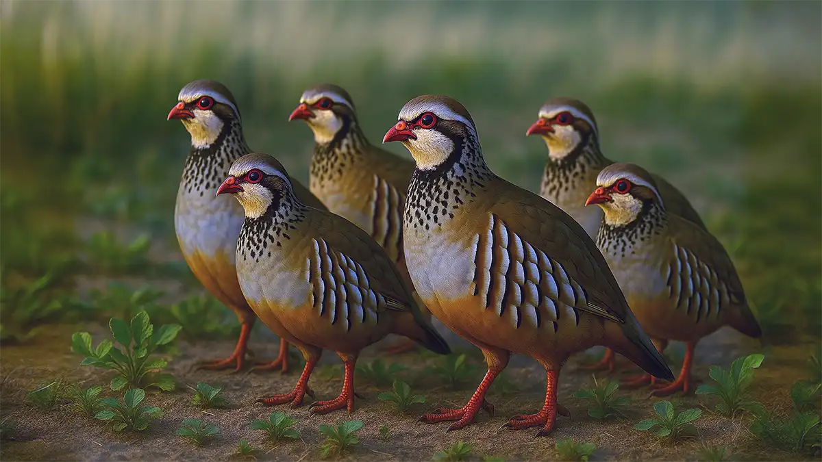 Especies de caza: Perdiz pardilla Comportamiento