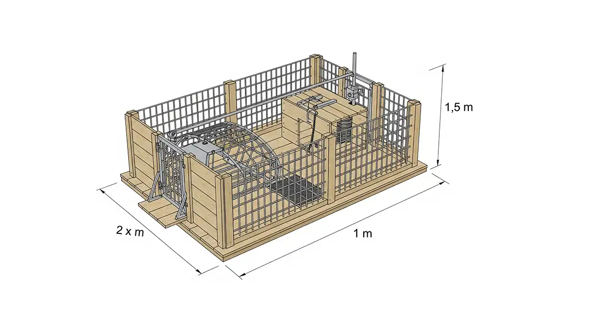 ¿Cómo hacer una trampa casera para jabalíes: Diseña la trampa?