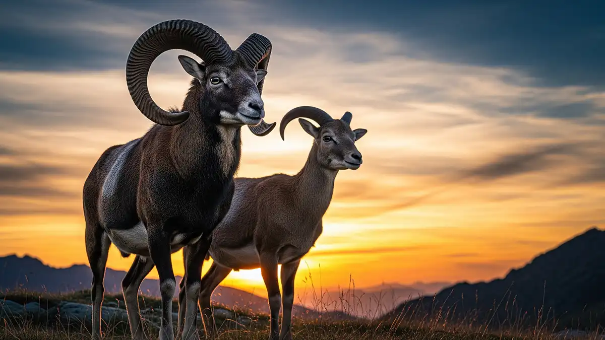 Identificación y características físicas del muflón: dimorfismo sexual, peso y tamaño